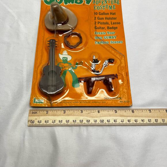 Gumby Cowboy Adventure Costume Accessory Pack Set New NIB 1965 Lakeside Toys - Picture 10 of 10